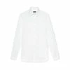 TOM FORD POPLIN CLASSIC FIT BARREL CUFF SHIRT - WHITE