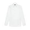 TOM FORD POPLIN SLIM FIT FRENCH CUFF SHIRT - WHITE