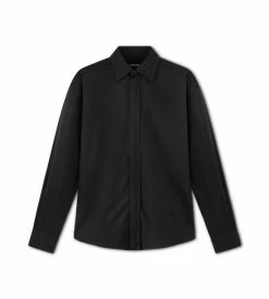 TOM FORD POPLIN FLUID FIT SHIRT - BLACK