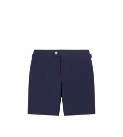 TOM FORD NYLON SWIM SHORT - BLUE + WHITE