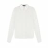 TOM FORD CREPE DE CHINE FITTED SHIRT - CHALK