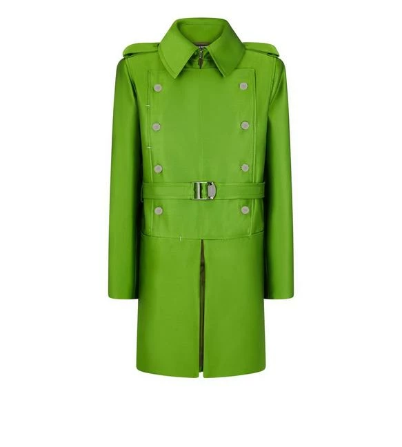 TOM FORD SILK CABAN COAT - APPLE GREEN