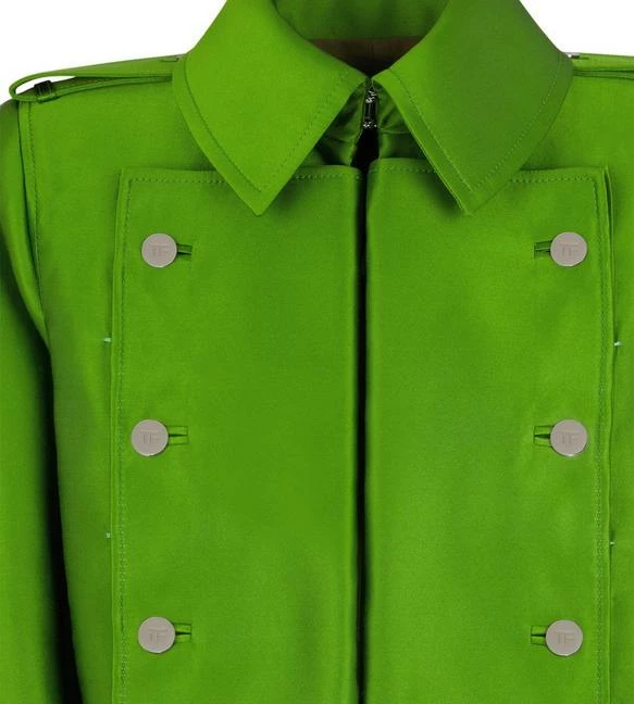 TOM FORD SILK CABAN COAT - APPLE GREEN - Image 2
