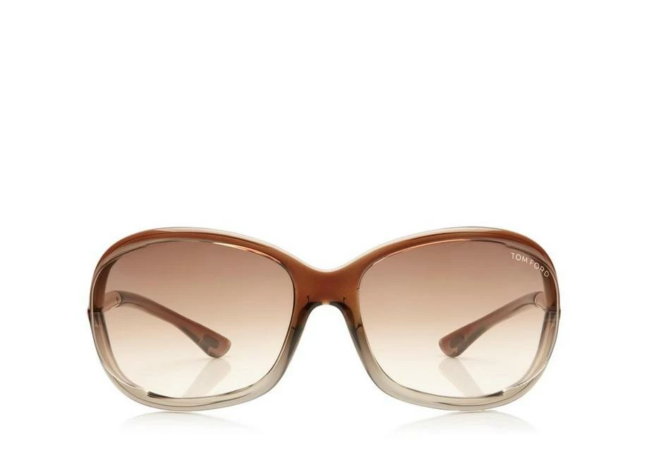TOM FORD JENNIFER SOFT SQUARE SUNGLASSES - BRONZE