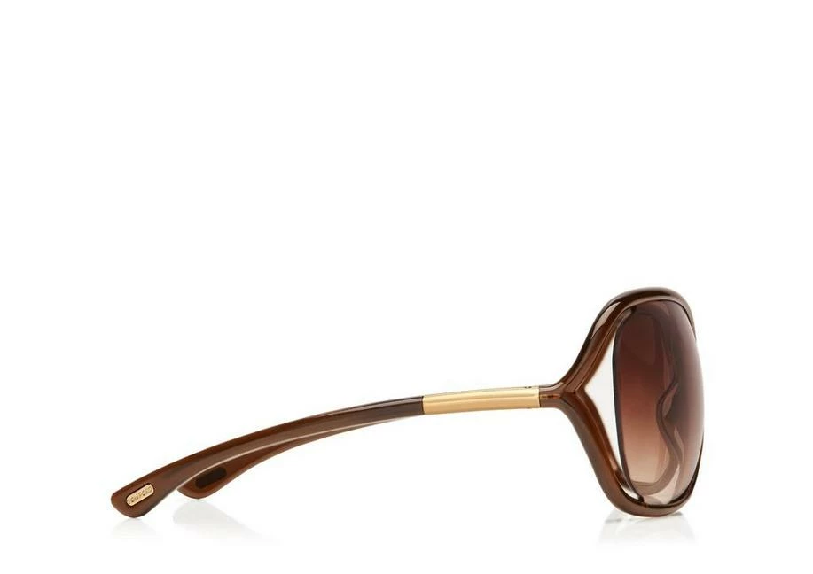 TOM FORD WHITNEY OVERSIZED SOFT ROUND SUNGLASSES - DARK BROWN - Image 2