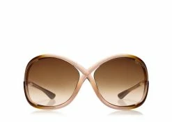 TOM FORD WHITNEY OVERSIZED SOFT ROUND SUNGLASSES - ROSE