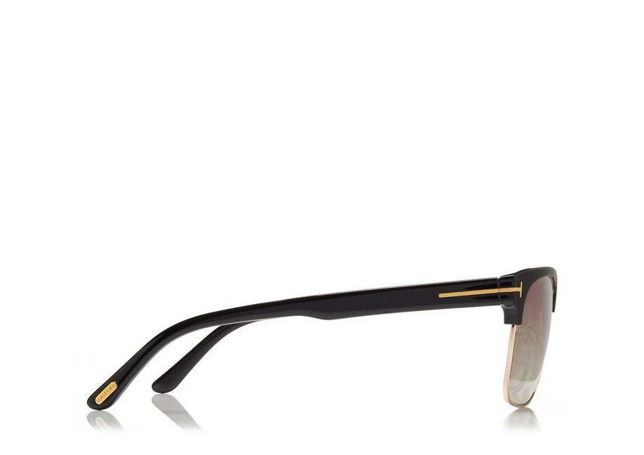 TOM FORD POLARIZED RIVER SUNGLASSES - BLACK - Image 2
