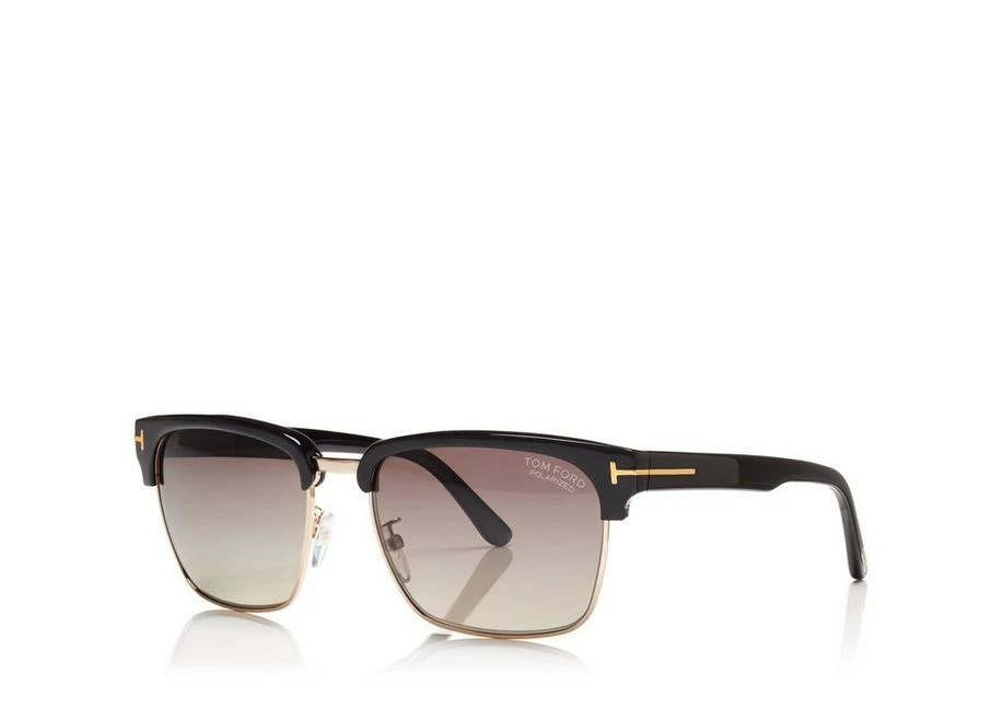 TOM FORD POLARIZED RIVER SUNGLASSES - BLACK - Image 3