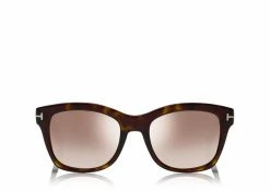 TOM FORD LAUREN SUNGLASSES - DARK HAVANA