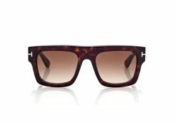 TOM FORD FAUSTO SUNGLASSES - DARK HAVANA
