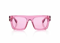 TOM FORD FAUSTO SUNGLASSES - SHINY FUXIA / BORDEAUX