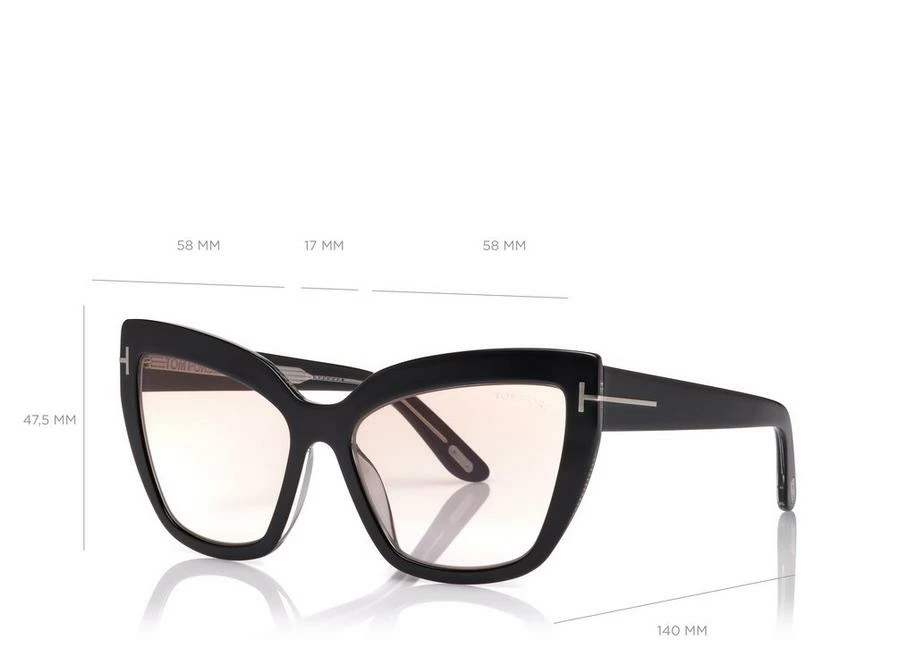 TOM FORD JOHANNES SUNGLASSES - BLACK/MIRROR - Image 4