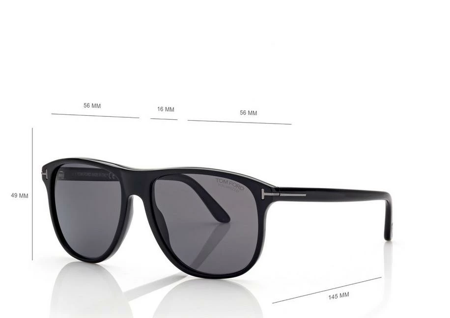 TOM FORD POLARIZED JONI SUNGLASSES - BLACK - Image 4