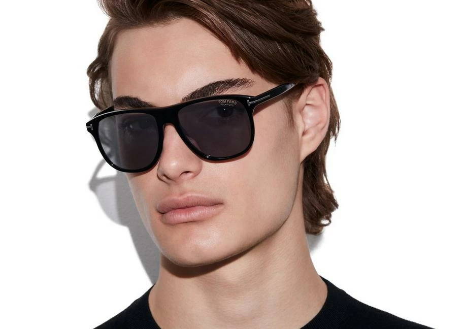 TOM FORD POLARIZED JONI SUNGLASSES - BLACK - Image 5