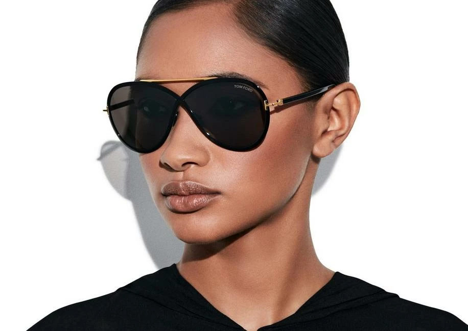 TOM FORD RICKIE SUNGLASSES - BLACK - Image 5