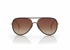 TOM FORD JESSIE SUNGLASSES - GOLD/BROWN MIRROR LENS