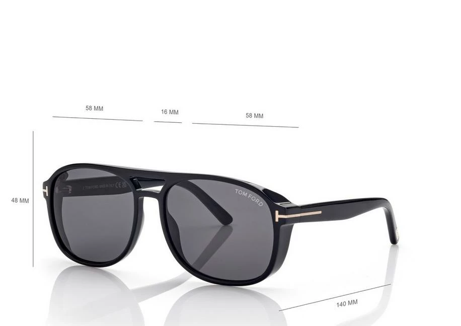 TOM FORD ROSCO SUNGLASSES - BLACK - Image 4