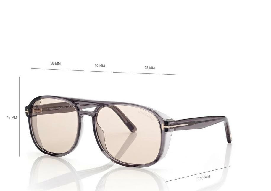TOM FORD ROSCO SUNGLASSES - GREY - Image 4