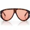 TOM FORD BRONSON SUNGLASSES - DARK HAVANA / BORDEAUX