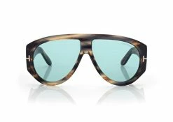 TOM FORD BRONSON SUNGLASSES - DARK HAVANA/BLUE