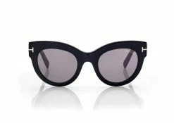 TOM FORD LUCILLA SUNGLASSES - BLACK/SMOKE