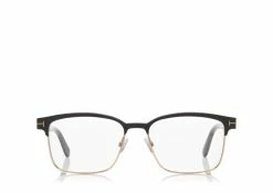 TOM FORD SQUARE METAL OPTICAL FRAME - BLACK