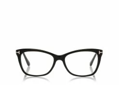 TOM FORD SLIGHT ROUNDED SQUARE OPTICAL FRAME - BLACK