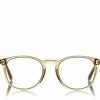 TOM FORD SOFT ROUND OPTICAL FRAME - OPAL HONEY