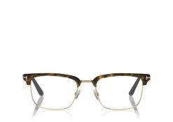 TOM FORD HALF-RIM OPTICAL FRAME - DARK HAVANA