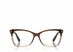 TOM FORD THIN BUTTERFLY OPTICAL FRAME - RED HAVANA