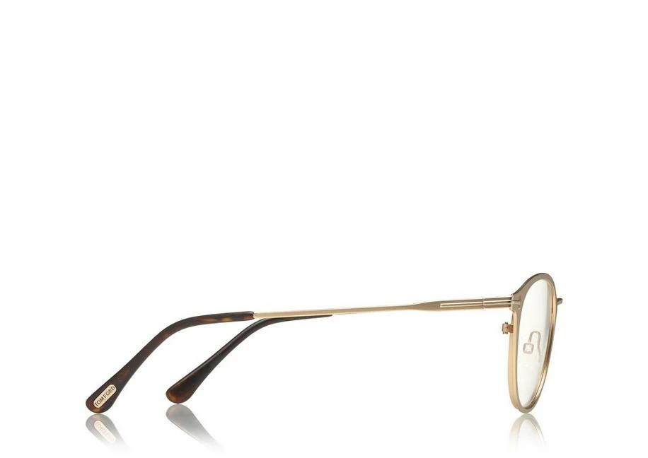 TOM FORD BLUE BLOCK ROUND METAL OPTICALS - ROSE GOLD - Image 3