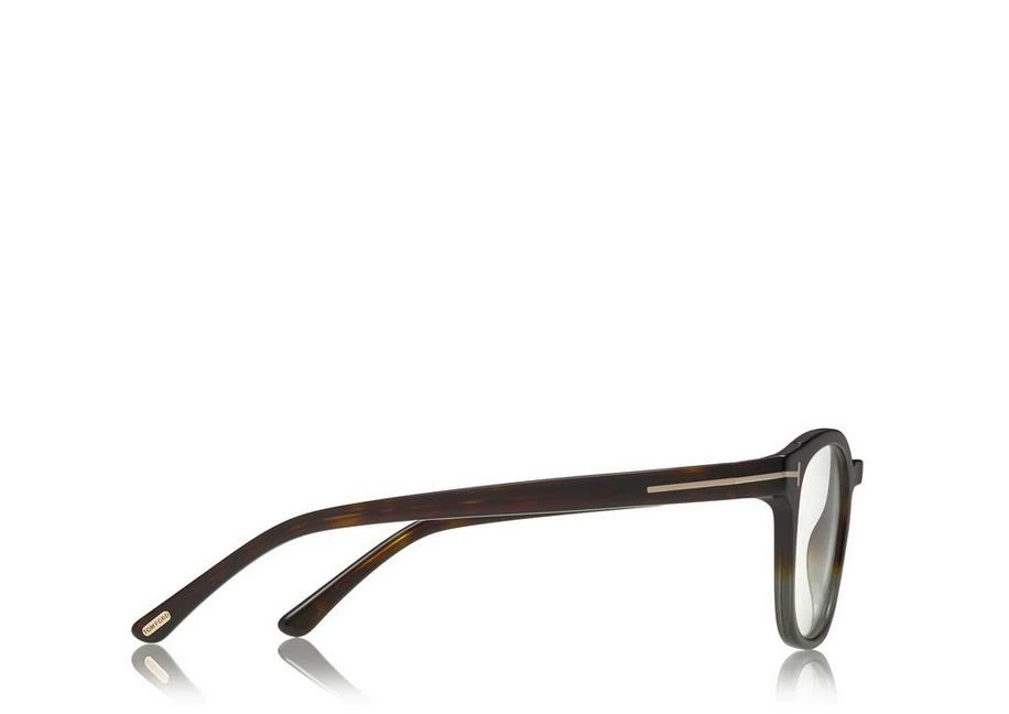 TOM FORD BLUE BLOCK SOFT ROUND OPTICALS - GREY HAVANA - Image 3