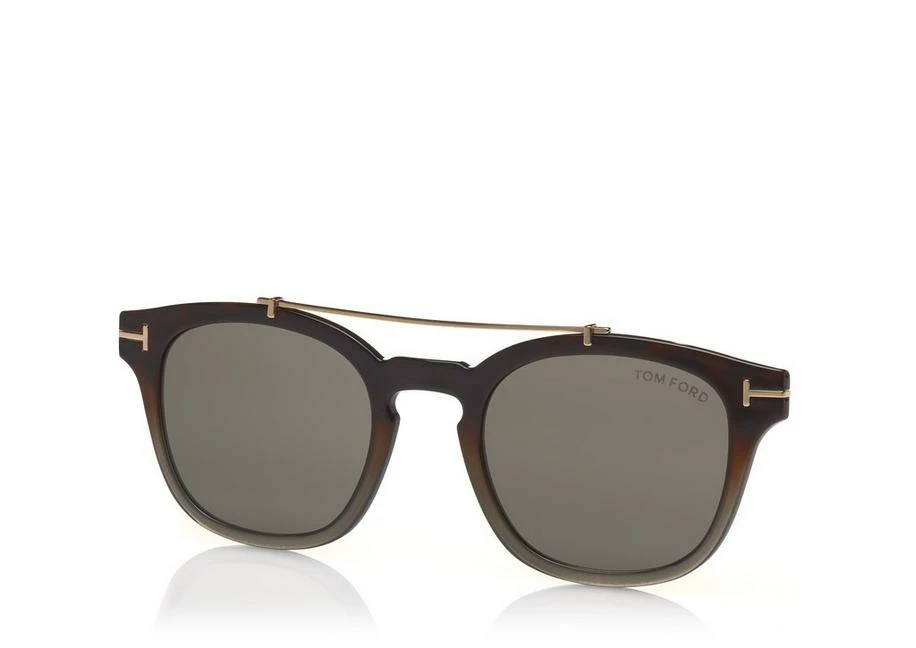 TOM FORD BLUE BLOCK SOFT ROUND OPTICALS - GREY HAVANA - Image 5