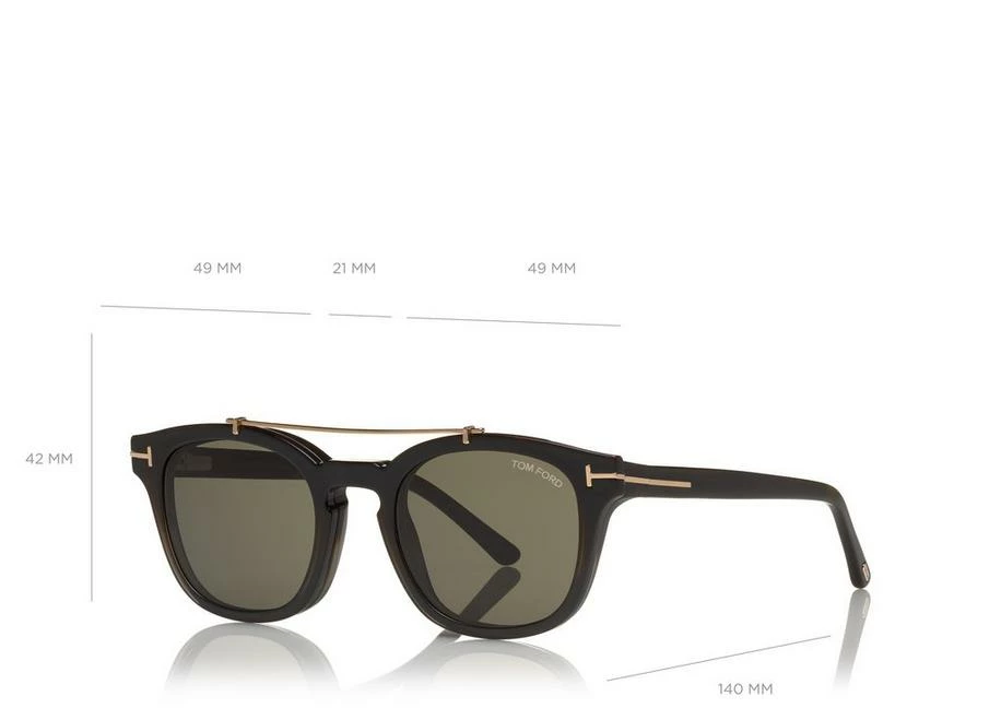 TOM FORD BLUE BLOCK SOFT ROUND OPTICALS - GREY HAVANA - Image 7