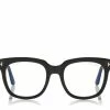 TOM FORD BLUE BLOCK LARGE OPTICALS - BLACK