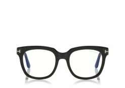TOM FORD BLUE BLOCK LARGE OPTICALS - BLACK