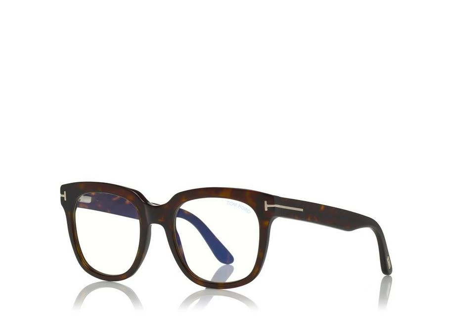 TOM FORD BLUE BLOCK LARGE OPTICALS - DARK HAVANA - Image 2
