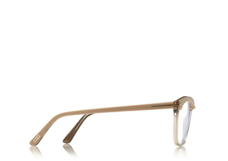 TOM FORD BLUE BLOCK SOFT SQUARE OPTICALS - PINK-ICE WHITE - Image 3