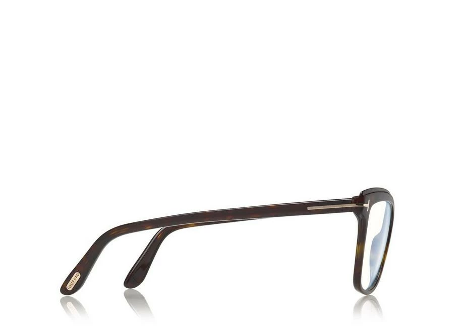 TOM FORD BLUE BLOCK SOFT SQUARE OPTICALS - DARK HAVANA - Image 3