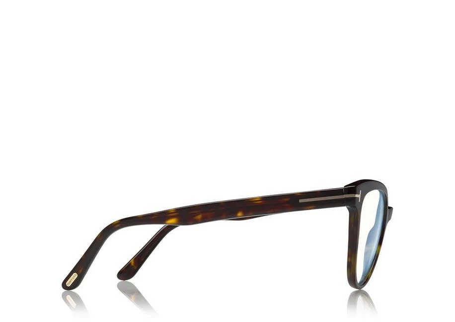 TOM FORD BLUE BLOCK SOFT CAT EYE OPTICALS - DARK HAVANA - Image 3