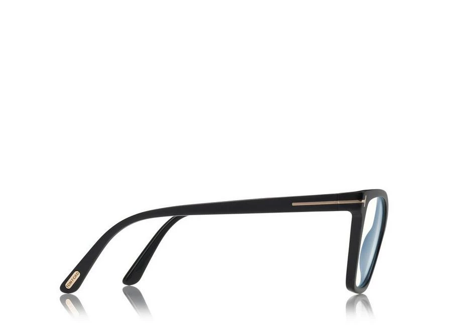 TOM FORD DOUBLE CLIP ON BLUE BLOCK OPTICALS - BLACK - Image 3