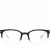 TOM FORD BLUE BLOCK BROWLINE OPTICALS - BLACK