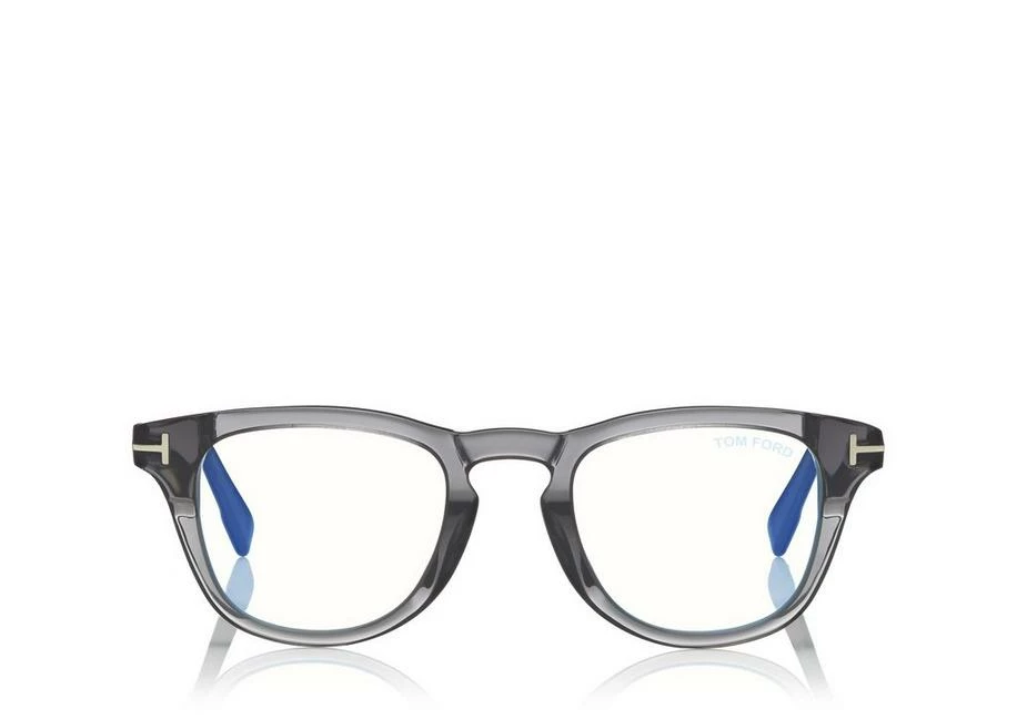 TOM FORD BLUE BLOCK SOFT ROUND OPTICALS - GREY