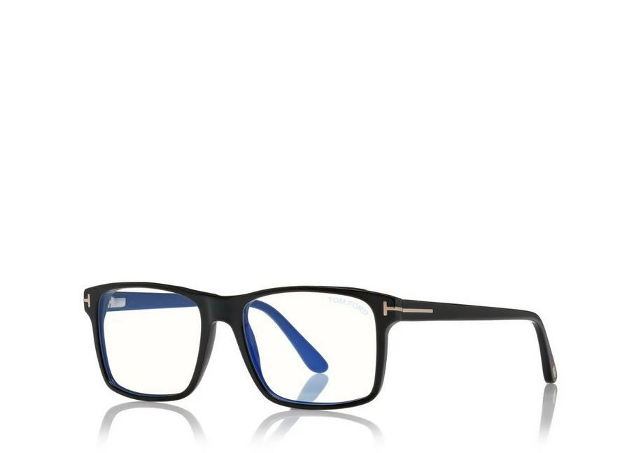 TOM FORD BLUE BLOCK RECTANGULAR MAGNETIC OPTICALS - BLACK - Image 2