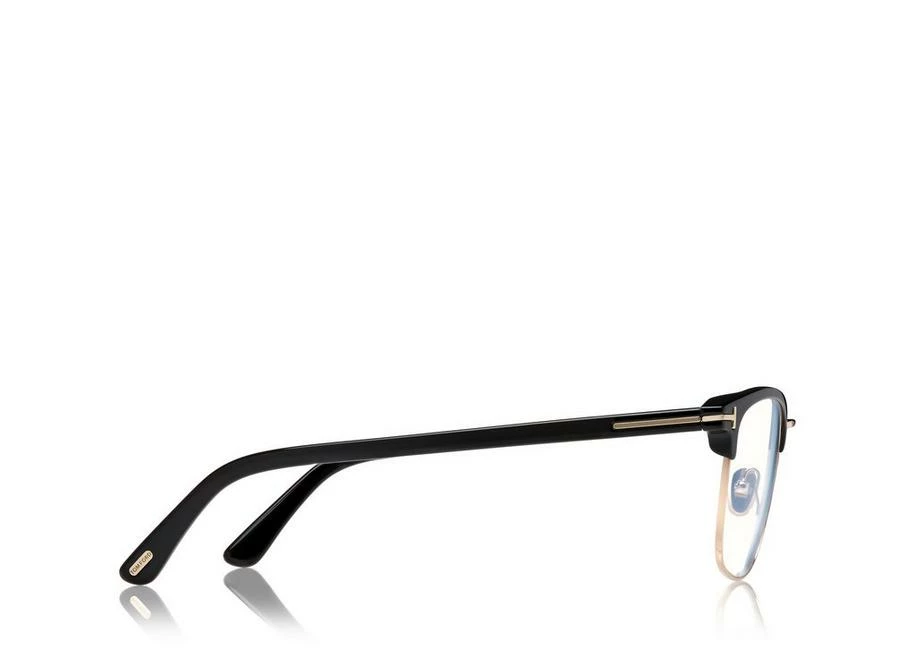 TOM FORD BLUE BLOCK SOFT SQUARE MAGNETIC BRIDGE OPTICALS - BLACK - Image 3