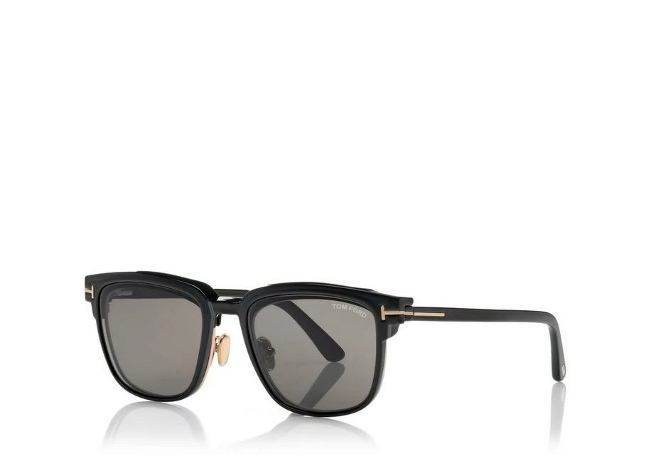 TOM FORD BLUE BLOCK SOFT SQUARE MAGNETIC BRIDGE OPTICALS - BLACK - Image 5