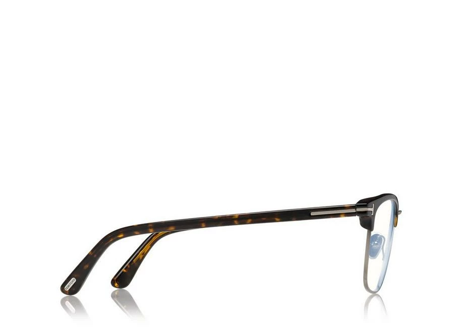TOM FORD BLUE BLOCK SOFT SQUARE MAGNETIC BRIDGE OPTICALS - DARK HAVANA - Image 3