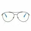 TOM FORD BLUE BLOCK PILOT SHAPE OPTICALS - BLACK