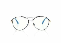 TOM FORD BLUE BLOCK PILOT SHAPE OPTICALS - BLACK