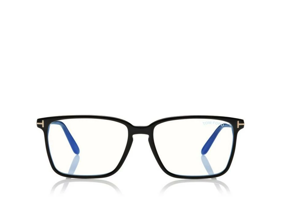 TOM FORD BLUE BLOCK SOFT SQUARE SHAPE OPTICALS - BLACK